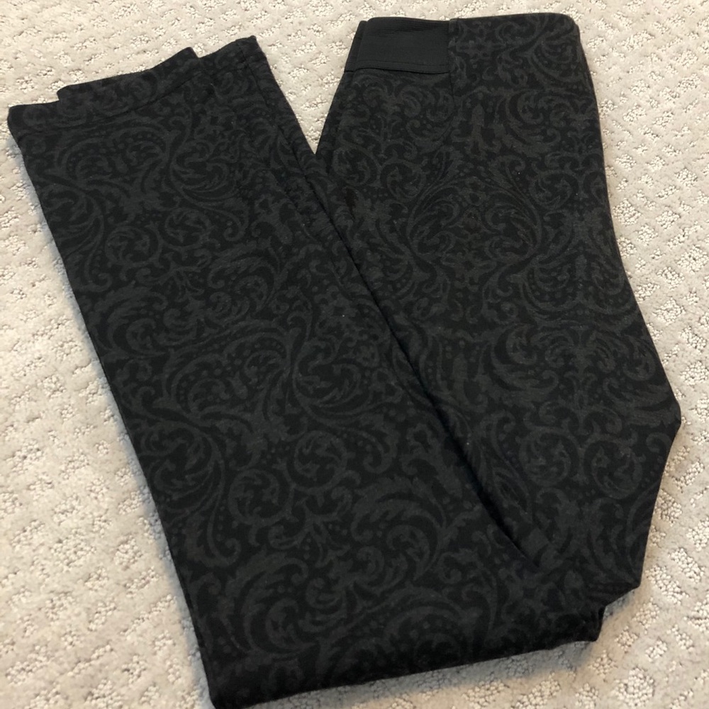 LAST CHANCE! Ornate Patterned Soft Skinny Dress Pants